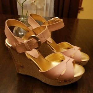 Audrey Brooke sandal wedges  8.5